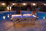 Outdoor 8 Ball Residential Pool Table Night Play